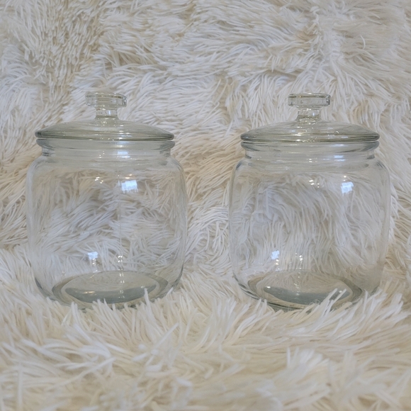 Daitouge Wide Mouth Glass Food Storage Jars with Lids, 30 FL oz set of 2 - Picture 1 of 5